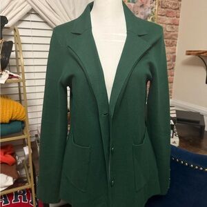 Soft Green Women's Sweater Blazer